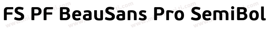 FS PF BeauSans Pro SemiBold字体转换